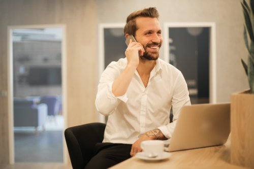 guy on the phone