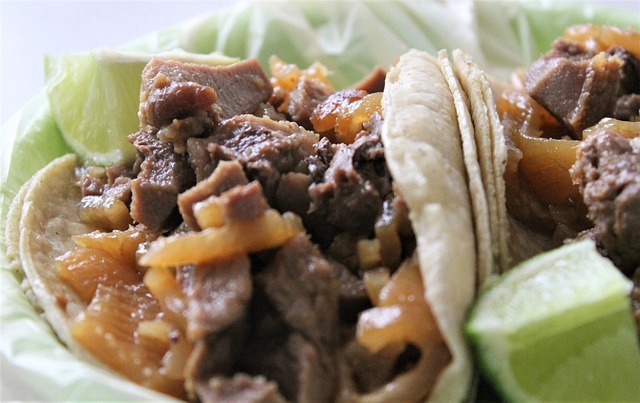 A delicious beef taco